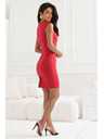 numoco Класическа прилепнала рокля в червен цвят