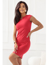 numoco Класическа прилепнала рокля в червен цвят