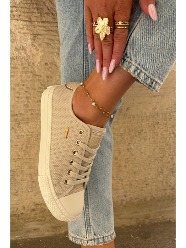 BIG STAR SHOES Дамски платнени маратонки Big Star – бежови