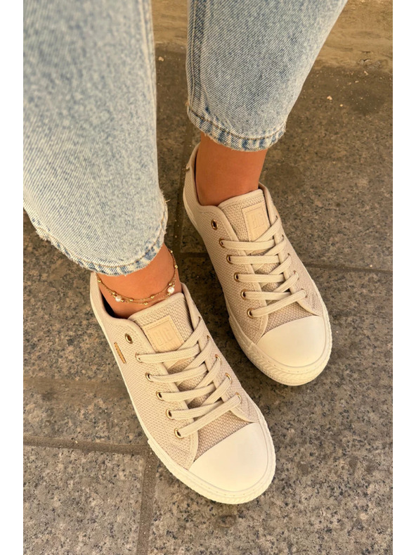 BIG STAR SHOES Дамски платнени маратонки Big Star – бежови