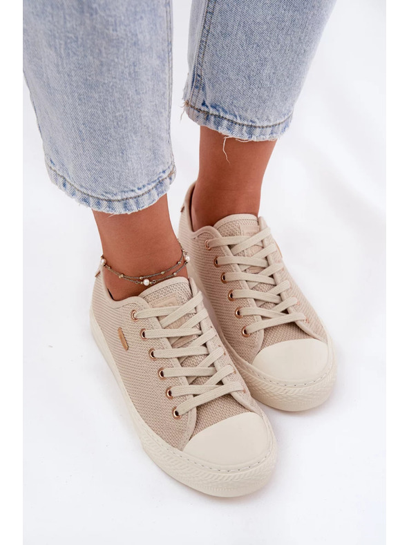 BIG STAR SHOES Дамски платнени маратонки Big Star – бежови