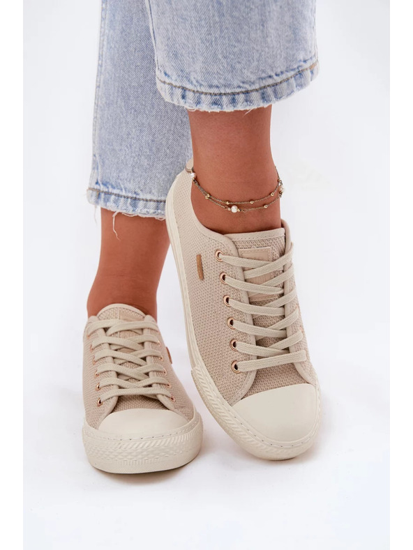 BIG STAR SHOES Дамски платнени маратонки Big Star – бежови