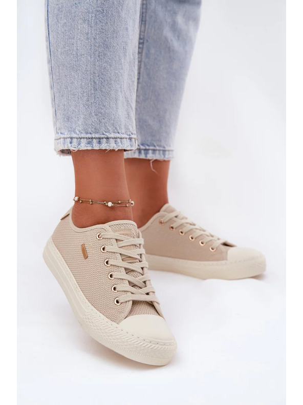 BIG STAR SHOES Дамски платнени маратонки Big Star – бежови