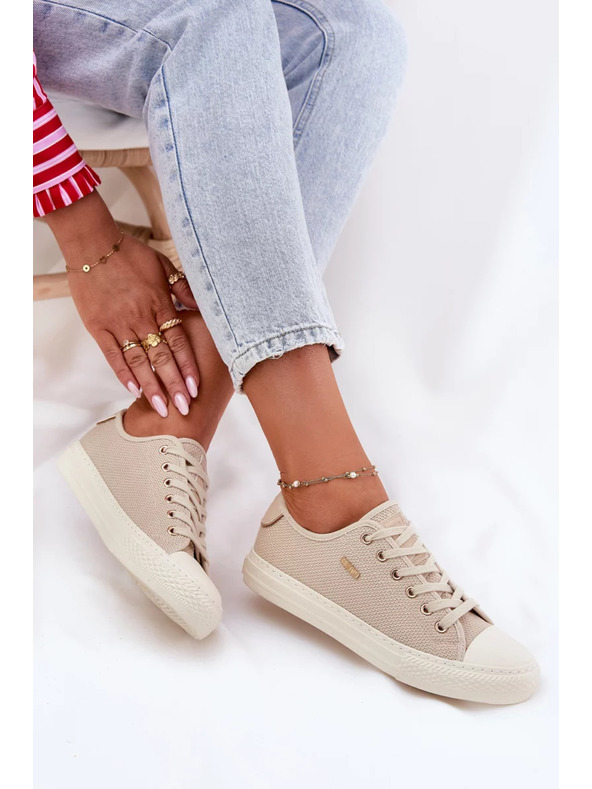 BIG STAR SHOES Дамски платнени маратонки Big Star – бежови