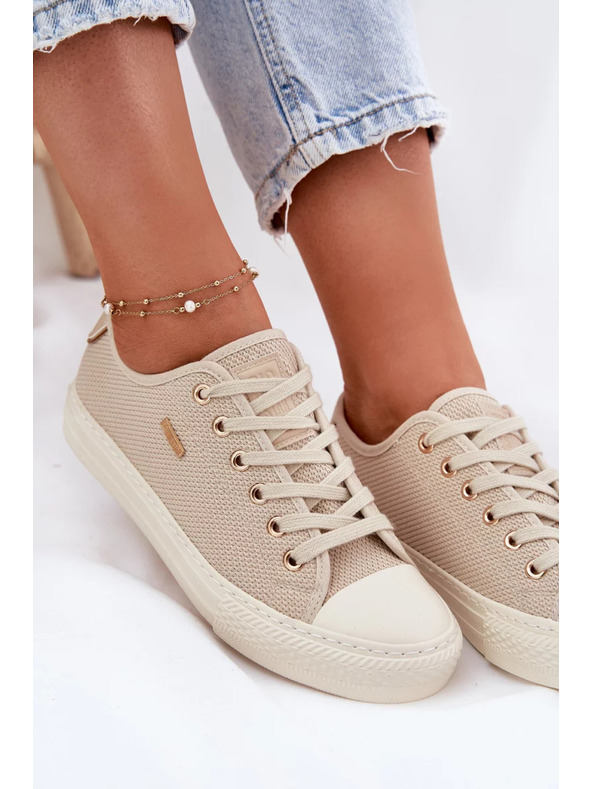 BIG STAR SHOES Дамски платнени маратонки Big Star – бежови