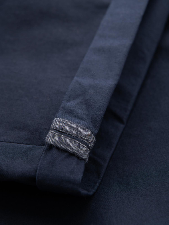 Ombre Clothing Мъжки класически chino шорти с подгъната кройка - тъмно сини