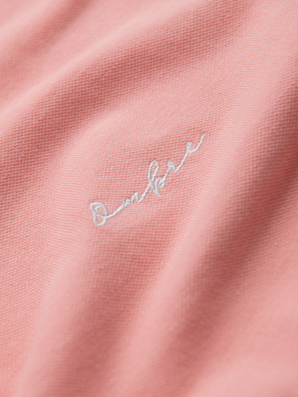 Ombre Clothing Памучна поло тениска от пике плетка - розова