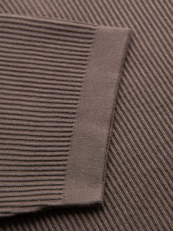 Ombre Clothing Мъжка поло риза без копчета с отворена яка - пепел от роза