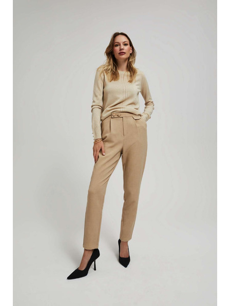 Moodo Бежови панталони мел