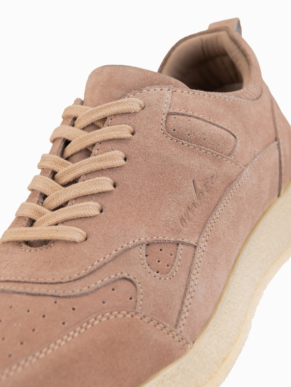 Ombre Clothing Мъжки леки велурени обувки в спортен стил - бежово