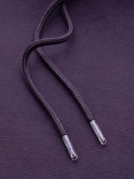 Ombre Clothing Унисекс суитшърт с джобове и качулка - лилав