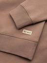 Ombre Clothing Класически унисекс суитшърт с кръгло деколте - кафяв