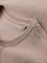 Ombre Clothing Мъжка класическа памучна тениска BASIC - пясъчна