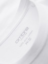 Ombre Clothing Мъжка класическа памучна тениска BASIC - бяла
