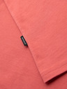 Ombre Clothing Мъжка класическа памучна тениска BASIC - корал