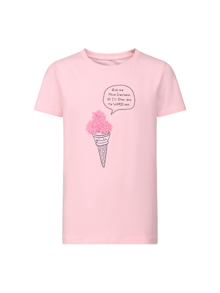 NAX Детска памучна тениска nax NAX OMESO розово