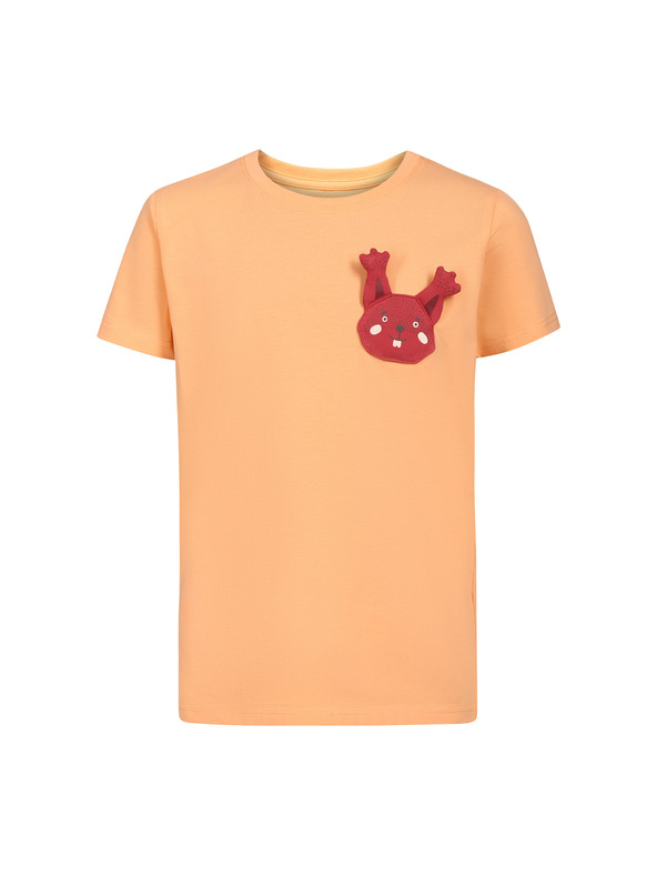 NAX Детска памучна тениска nax NAX OMESO праскова