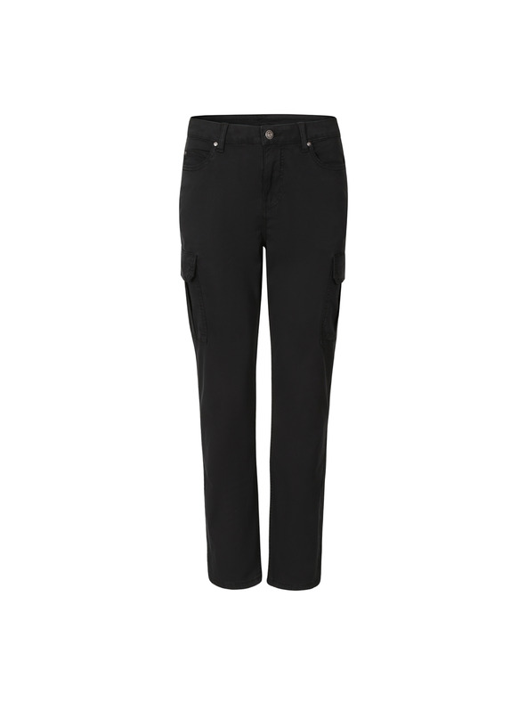 ALPINE PRO Дамски памучни панталони с джобове ALPINE PRO KALLA black