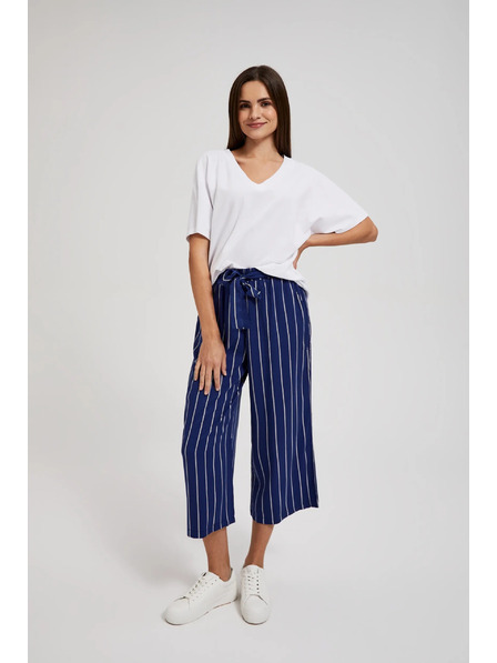 Moodo Тъмносини райета панталони