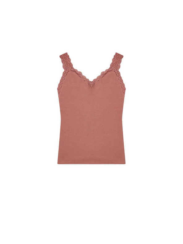 Moodo Памучен топ с дантела