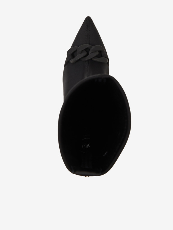 Ojju Черни дамски боти на ток OJJU