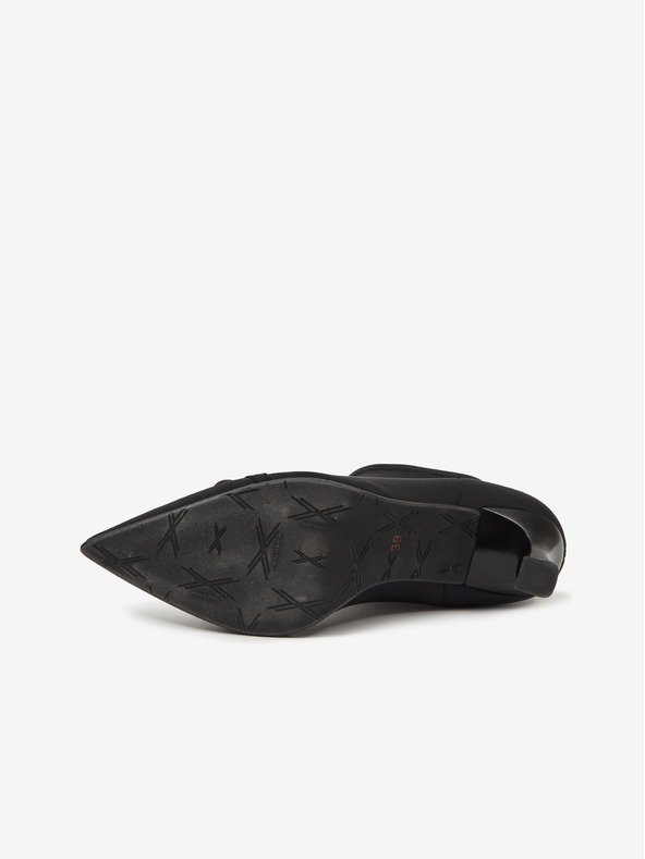 Ojju Черни дамски боти на ток OJJU