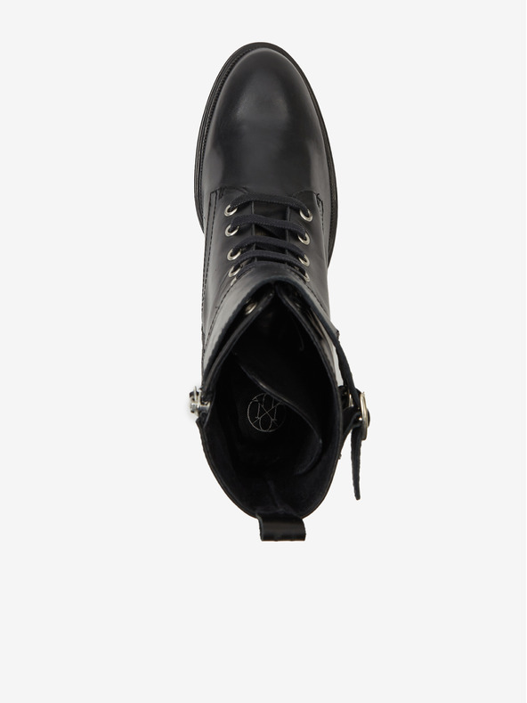 Ojju Черни дамски кожени боти OJJU