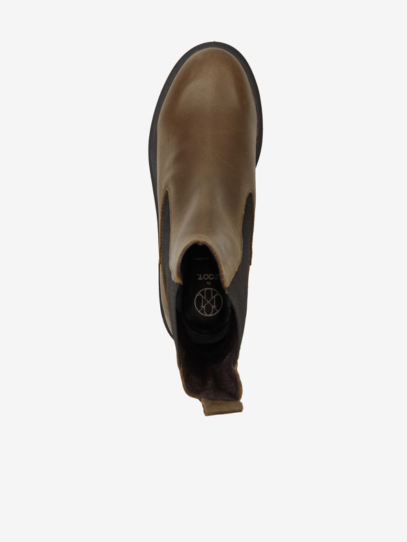 Ojju Каки кожени дамски боти OJJU