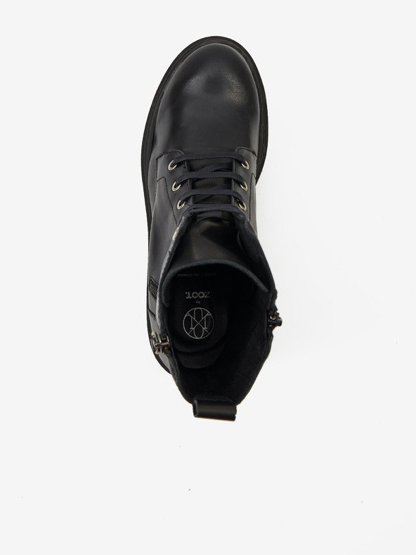 Ojju Черни дамски кожени боти OJJU