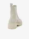 Ojju Светлосиви кожени дамски chelsea боти OJJU