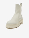 Ojju Светлосиви кожени дамски chelsea боти OJJU