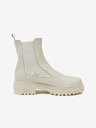 Ojju Светлосиви кожени дамски chelsea боти OJJU
