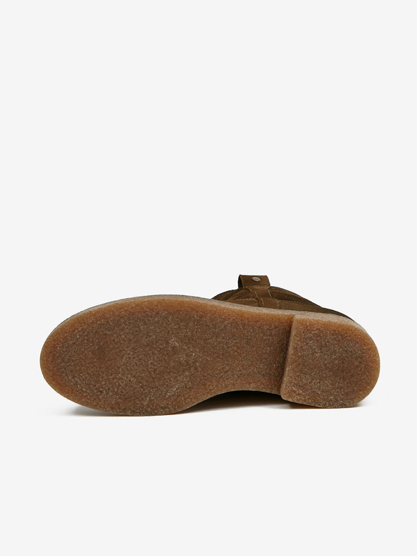 Ojju Каки затоплени велурени дамски боти OJJU