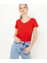 CAMAIEU Червено дамско тениска