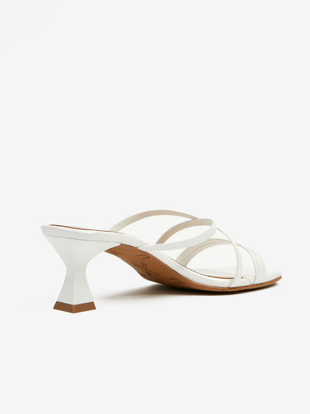 Ojju Бели дамски чехли с токчета OJJU