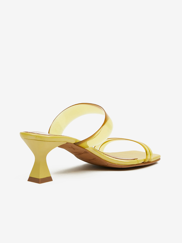 Ojju Жълти дамски чехли с токчета OJJU