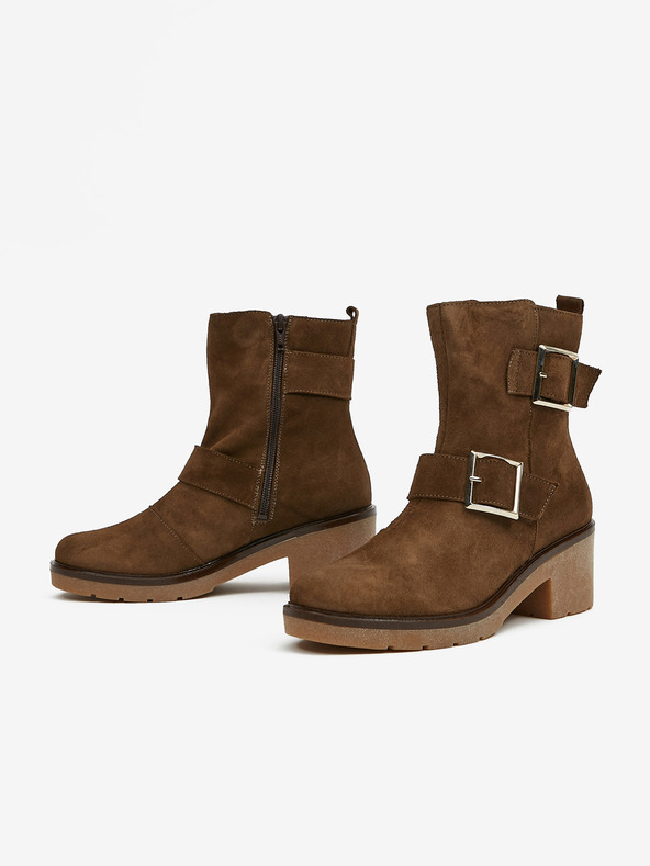 Ojju Кафяви велурени боти OJJU