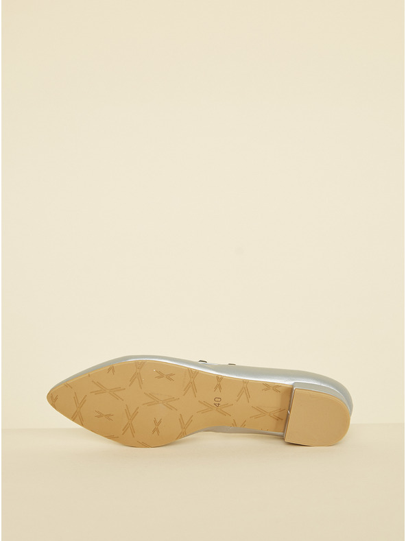 Ojju Балерини в сребрист цвят OJJU