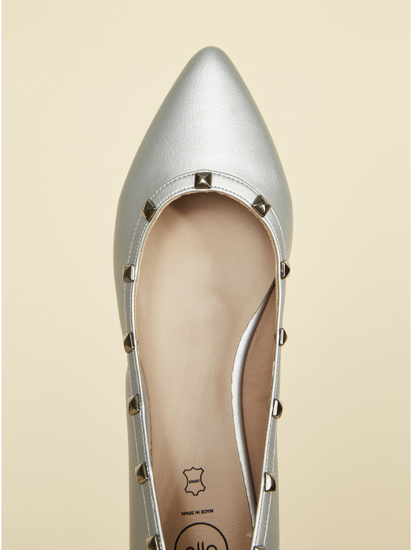 Ojju Балерини в сребрист цвят OJJU