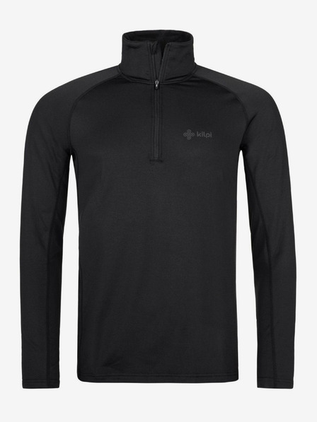Kilpi Черна мъжка спортна риза със стояща яка Kilpi WILLIE