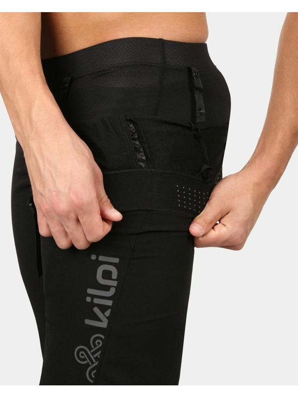 Kilpi Мъжки велосипедни шорти Kilpi HIXON-M 2в1 за планинско колоездене Черни