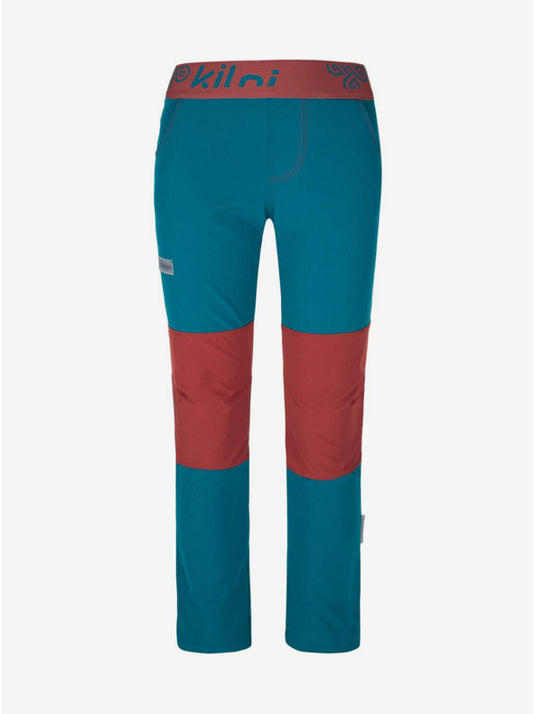 Kilpi Червен и тюркоазен панталон за момчета Kilpi KARIDO-JB