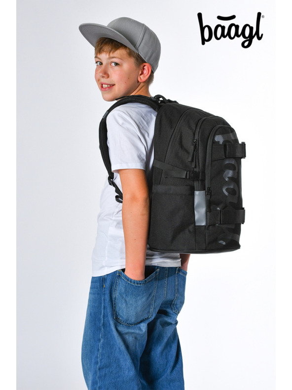 BAAGL  BAAGL Ученическа раница Skate Uni черна