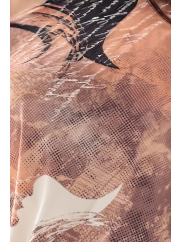 numoco Щампована спортна рокля с джобове и връзване