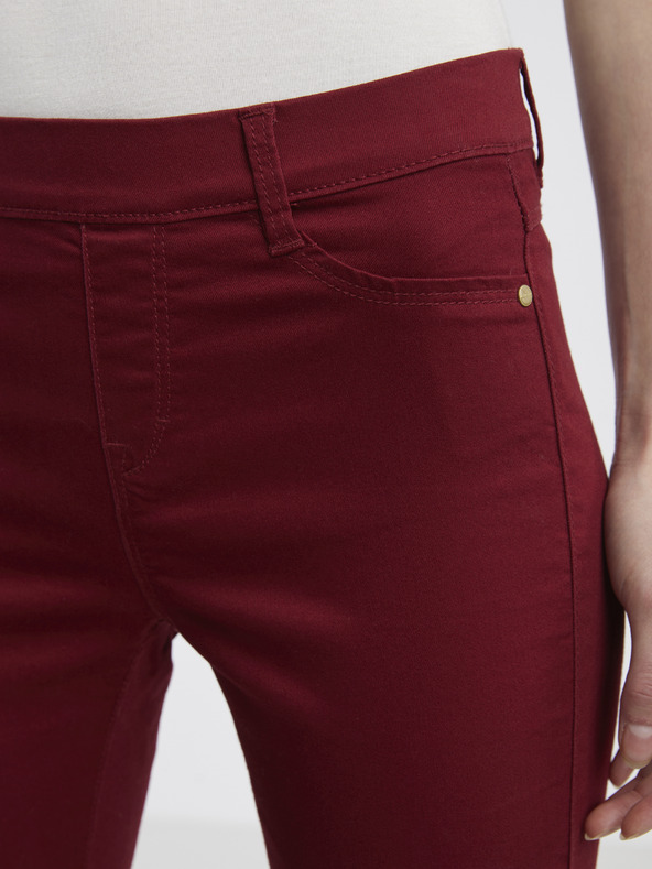 CAMAIEU Червен дамски капри панталон CAMAIEU