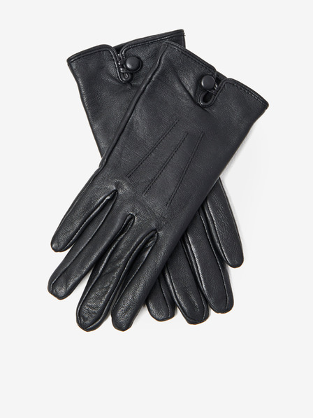 CAMAIEU Черни кожени ръкавици CAMAIEU