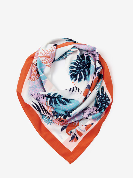 CAMAIEU Червен щампован шал CAMAIEU