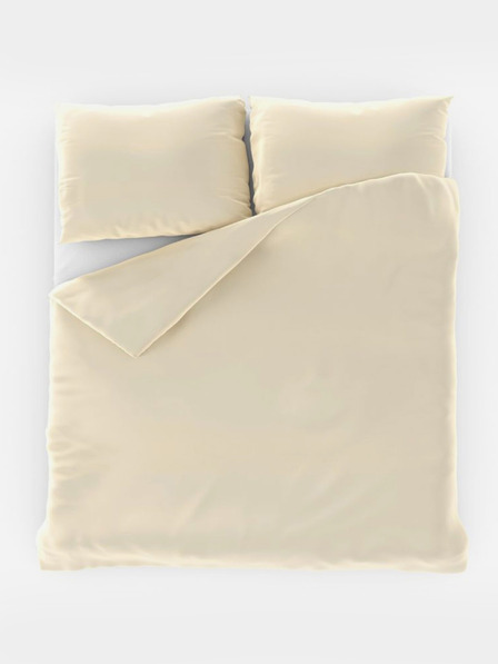 Kvalitex Сатенено френско спално бельо LUXURY COLLECTION 1+2, 220x200, 70x90cm сметаново