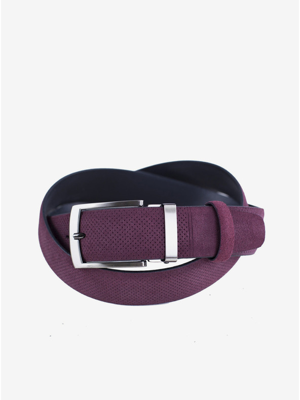 Zapana Лилаво Мъжки кожен колан Zapana Snake