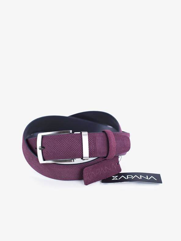 Zapana Лилаво Мъжки кожен колан Zapana Snake